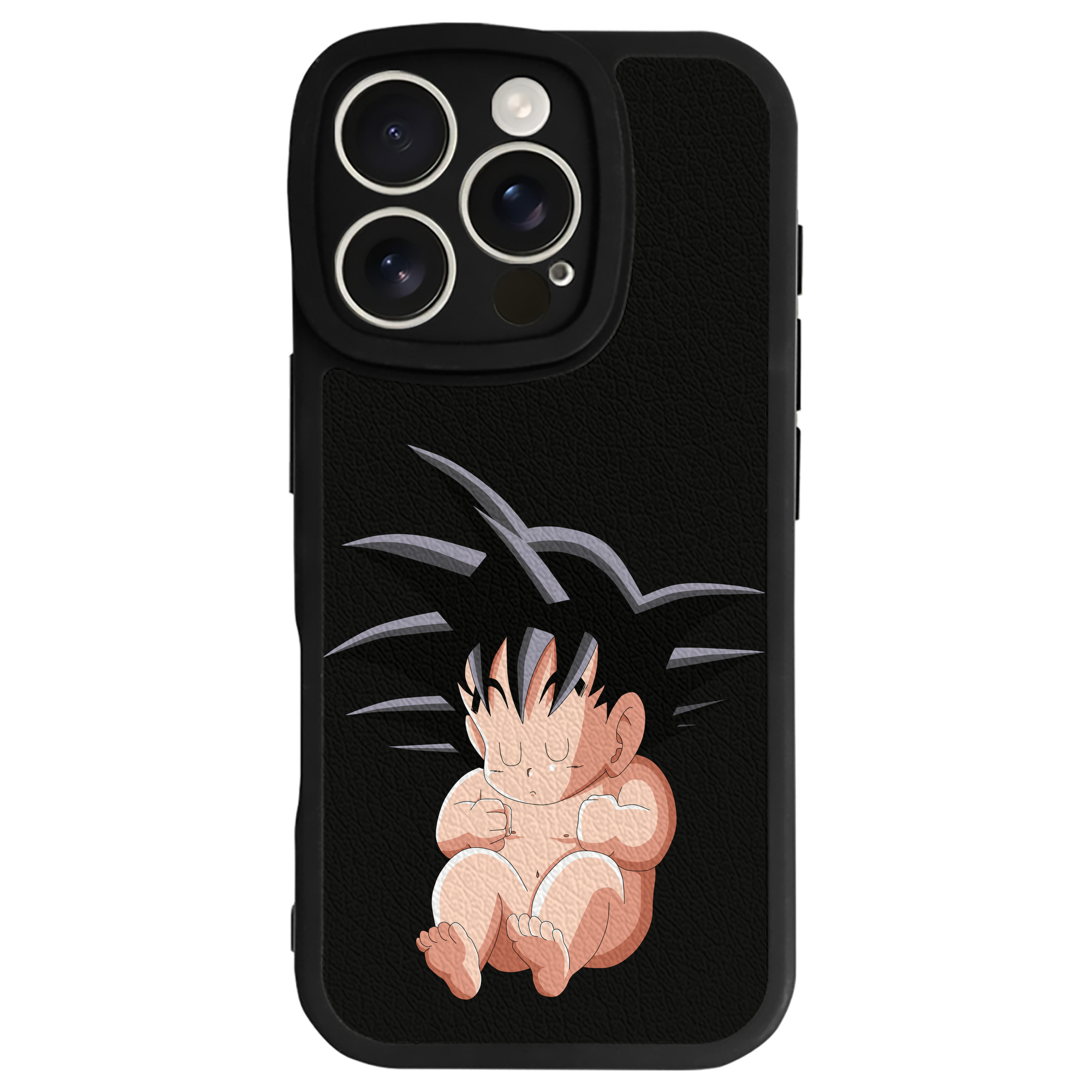 （画像用） ドラゴンボール 孫悟空（そん ごくう）Son Goku カカロット DRAGON BALL Kakarotto 【iPhone 16シリーズ対応】シリコンスマホケース（レザー調） 材質：シリコン